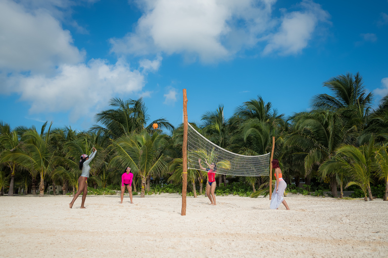 Riviera Maya: catamaran bij Maroma Beach & Reef SnorkelSpeciaal menu