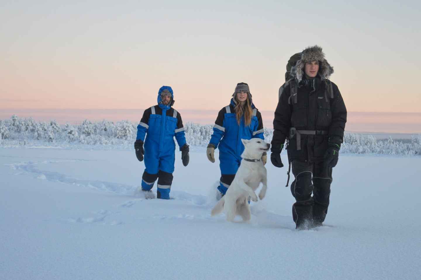 Kiruna: Snowshoe Hike & Ice fishing Tour