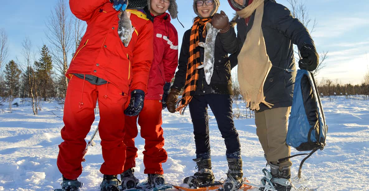 Kiruna Snowshoe Hike & Ice fishing Tour GetYourGuide