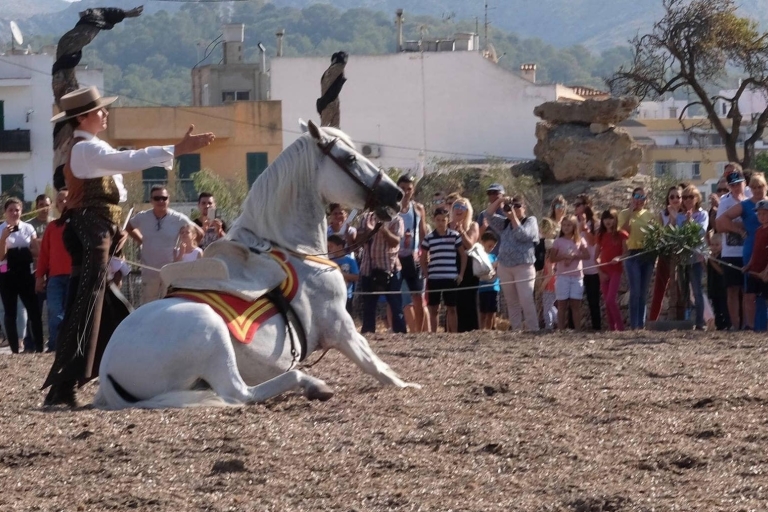 Mallorca: Sunset Horseback Ride & Spanish Riding School Show Mallorca: Sunset Horse Ride and Equestran Show