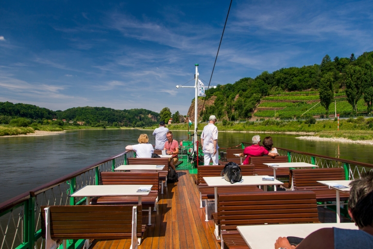 Desde Dresde: crucero de un día en barco de vapor por la ruta del vino de Sajonia
