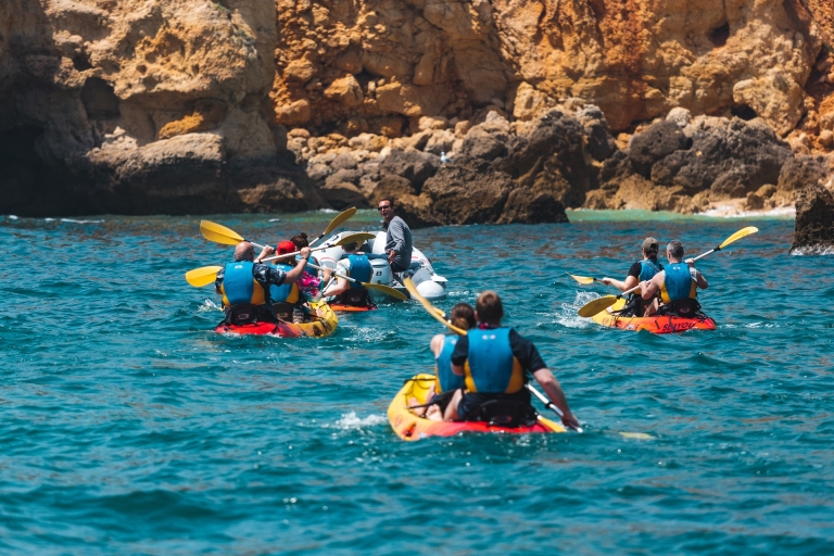 Depuis la marina d'Albufeira : Kayak des grottes de BenagilAu départ de la marina d'Albufeira : Excursion multilingue en kayak à Benagil