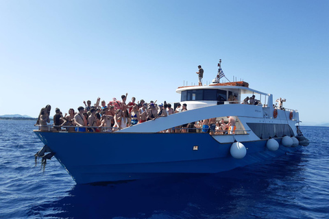 From Lefkimmi: Corfu, Kavos Party Booze CruiseFrom Lefkimmi: Kavos Booze Cruise Party Boat