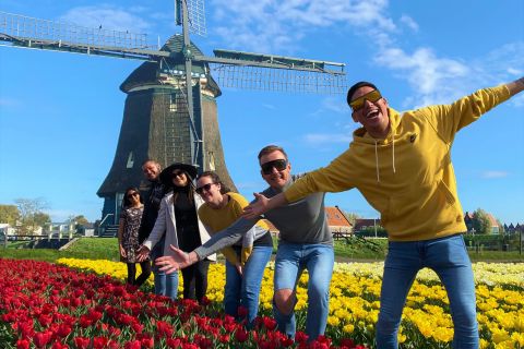 Из Амстердама: тур по полям тюльпанов и ветряной мельнице с обедом