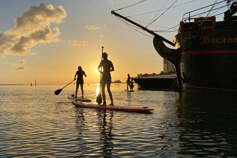 Cancun : Tour de Stand-Up Paddleboarding au lever et au coucher du soleilStand Up Paddle au coucher du soleil à Cancún