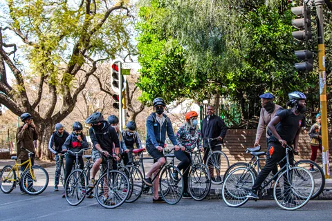 Joanesburgo: Tour guiado na cidade em bicicleta