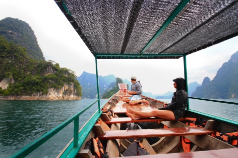 From Khao Lak/Khao Sok: Cheow Lan Lake and Emerald Pool Tour Pickup from Khao Lak