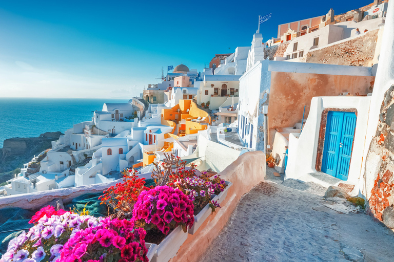 Från Heraklion: Santorini heldagstur med båt