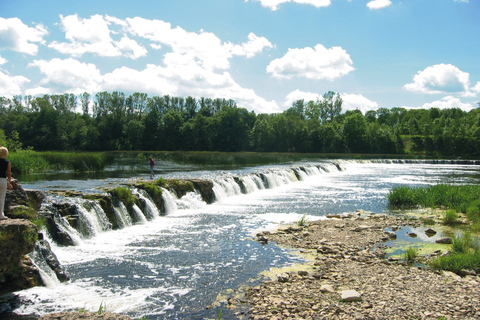 Depuis Vecriga : Visite guidée de la cascade de la rivière Venta et de Sabile