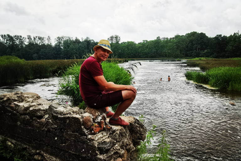 Depuis Vecriga : Visite guidée de la cascade de la rivière Venta et de Sabile