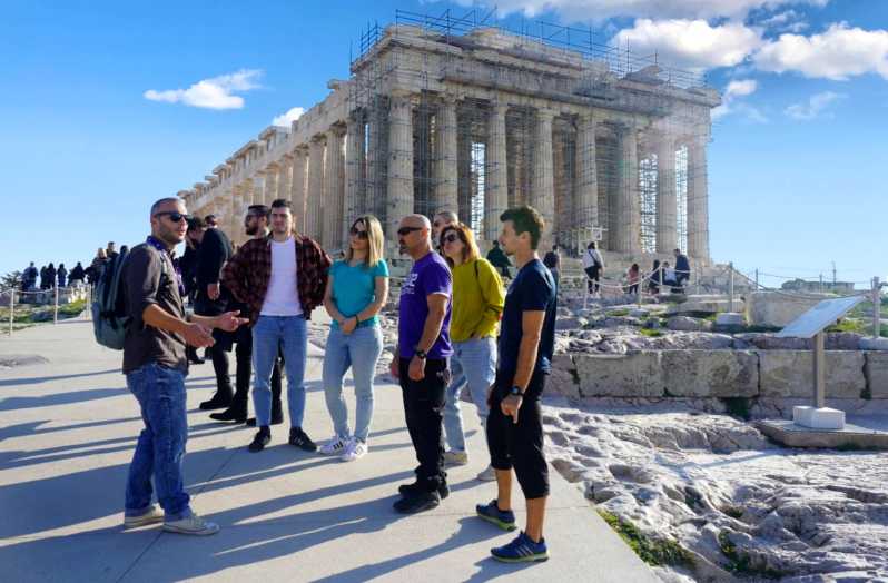 Atenas: Tour guiado de bicicleta elétrica pela Acrópole e Partenon