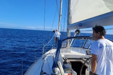 Ponta Delgada: Crociera privata in barca a vela con drink di benvenutoCrociera diurna di 4 ore