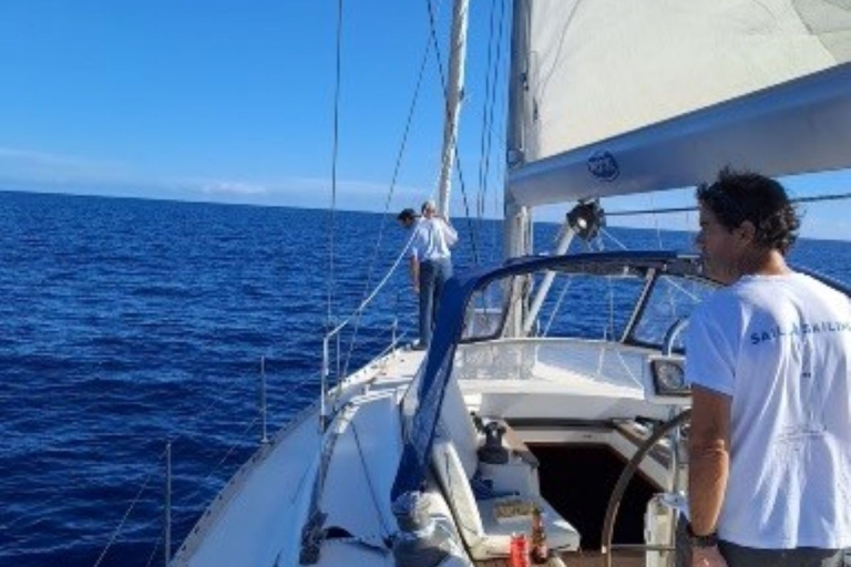 Ponta Delgada: Crucero privado en velero con bebidas de bienvenidaCrucero diurno de 4 horas