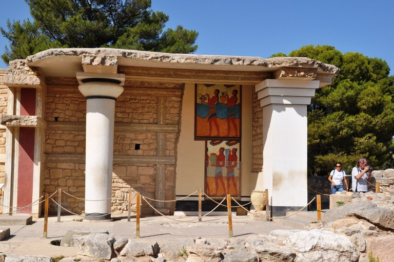 Ab Rethymno: Ganztägige Knossos- und Iraklio-TourGeführte Tour von Adele, Pigianos Kampos, Platanias, Missiria