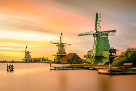 Amsterdam : Visite de Giethoorn avec croisière sur les canaux et moulins à vent