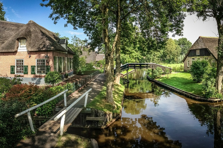 Amsterdã: Giethoorn Tour com cruzeiro pelo canal e moinhos de vento