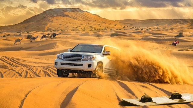 Visit Dubai Red Dunes with Camel Ride, Sandboarding & BBQ Options in Dubaï
