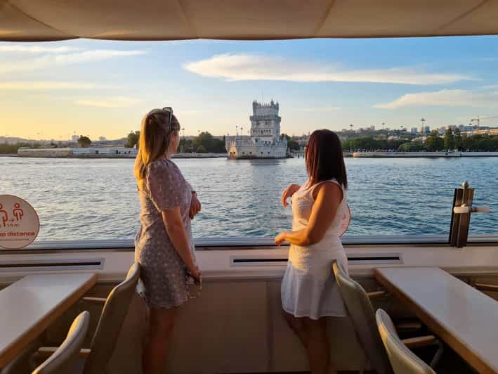 Lisbon Tagus River Sunset Cruise With Welcome Drink Getyourguide