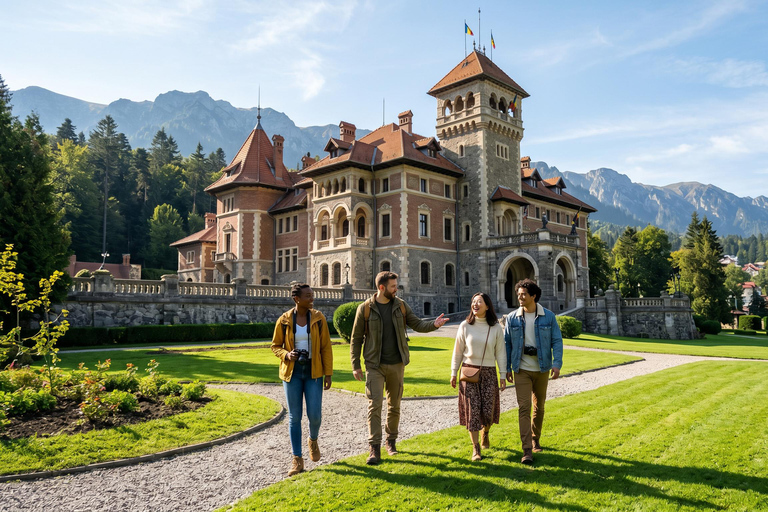 From Bucharest: Dracula's Castle, Peles Castle & Brasov Trip MINIVAN - Dracula's Castle, Peles Castle & Brasov Trip