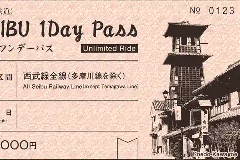 From Tokyo : SEIBU Train 1 Day Pass