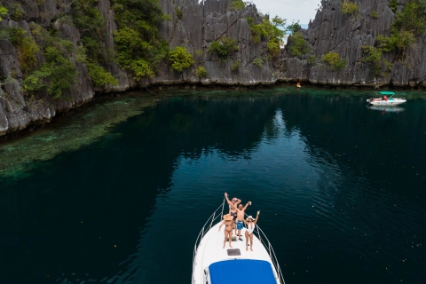 Coron: Private Island-Hopping Tour on a Yacht or Speedboat Private Yacht Tour with Pickup and Drop-Off