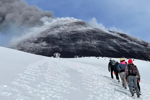 Etna Sud: Trekking invernale ad alta quota con una guida alpina