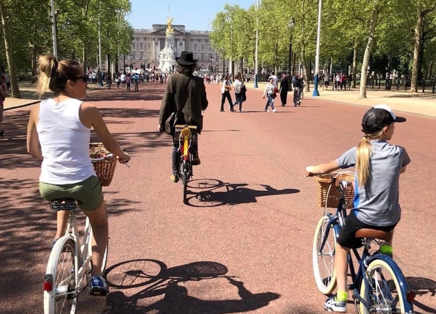 London Private geführte Fahrradtour für Familien mit Kindersitzen