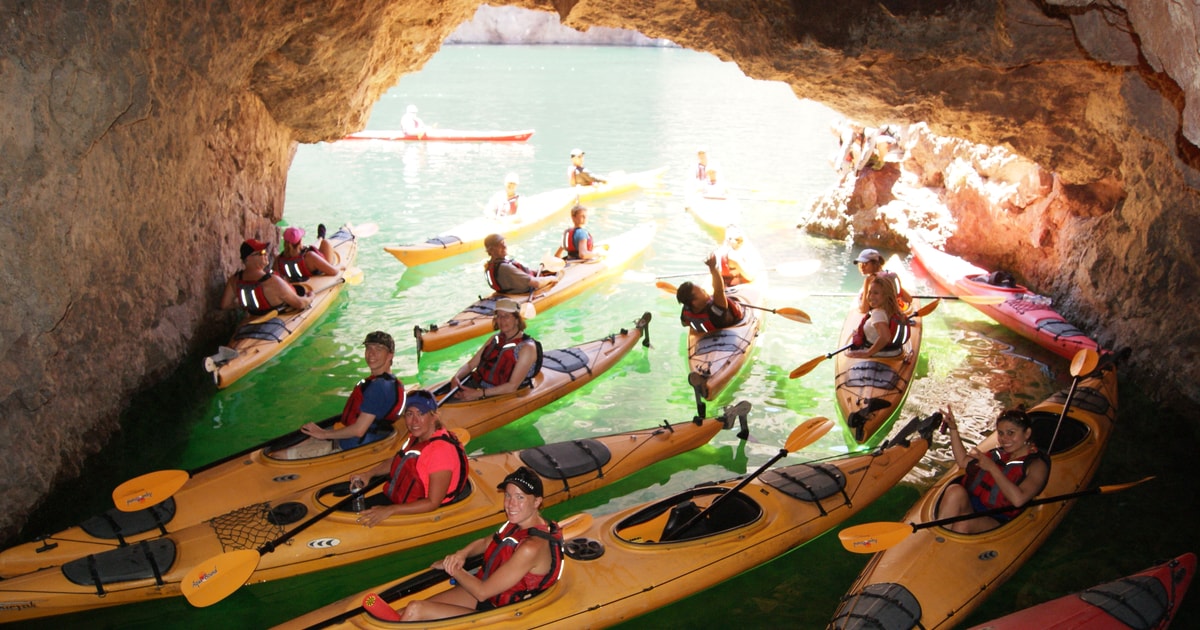 Vanuit Las Vegas Emerald Cave Kayak Tour Met Shuttle Pick Up