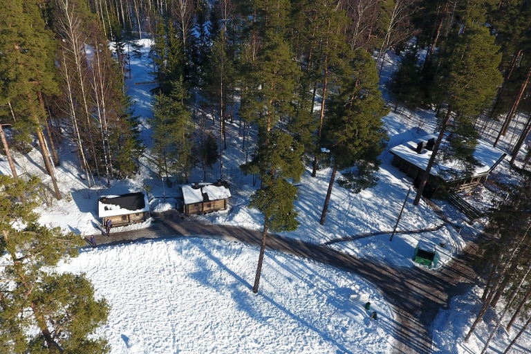 Nationaal parkwandeling en Finse rooksauna-ervaring