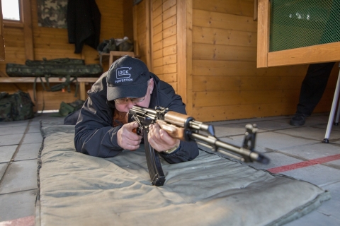 Gdansk : Expérience de tir aux armes à feu avec instructeurSoldat de première classe