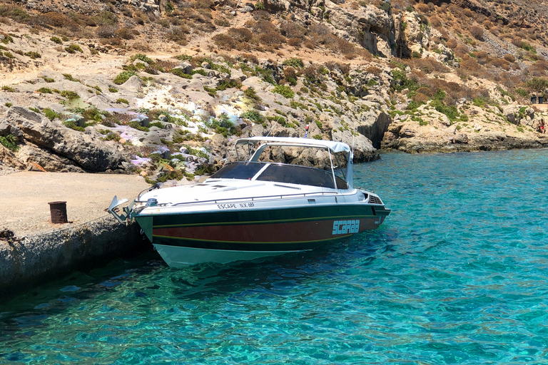 Powerboat Tour Theodorou Island Half Day Morning or Sunset