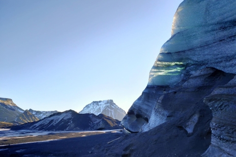 Au départ de Vik : Visite du glacier Myrdalsjokull et de la grotte de glace KatlaAu départ de Vik : Visite du glacier Myrdalsjokull et de la grotte de glace de Katla