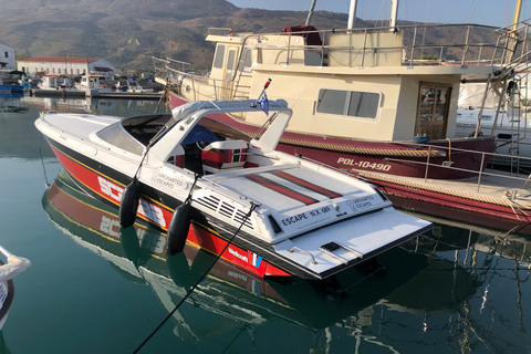 Powerboat Tour Theodorou Island Half Day Morning or Sunset