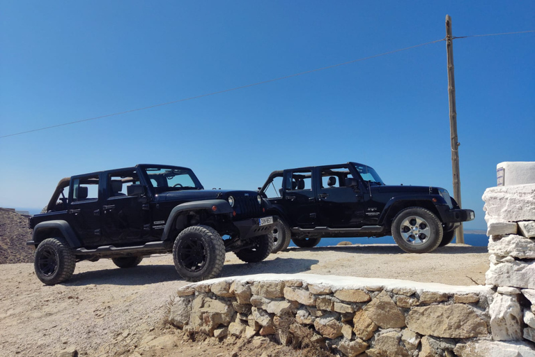 Mykonos: tour privato in jeep con la spiaggia di Myrsini e Ano Mera