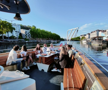 Lyon: City Cruise with Charcuterie, Cheese, and Wine