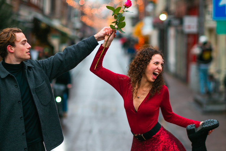 Amsterdam: romantische fotoshoot voor koppelsPremium fotoshoot (30-40 foto's)