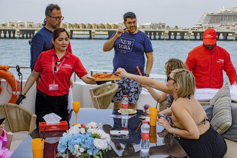 Dubai: Superyacht Harbour Cruise with Buffet Meal Sunset Cruise with Dinner