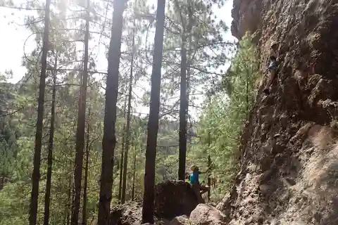 Las Palmas : Voyage d'escalade au coucher du soleil près de Roque Nublo