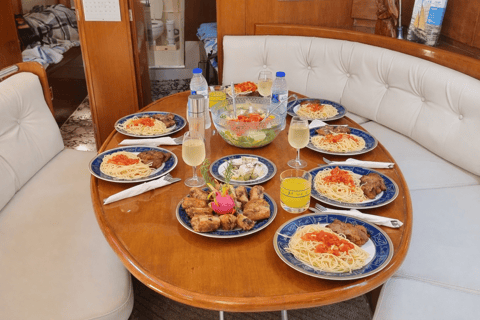 Rhodes Private Luxury Day Cruise Lunch, Coctails, Champagne