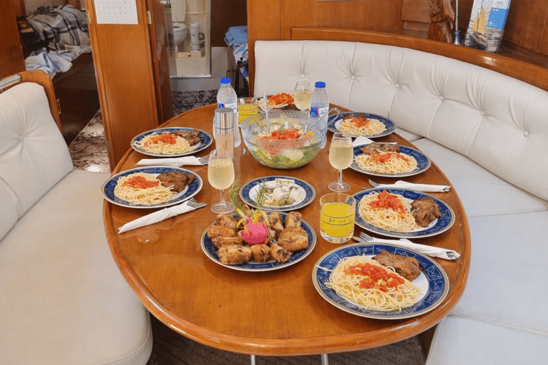 Rhodes Private Luxury Day Cruise Lunch, Coctails, Champagne