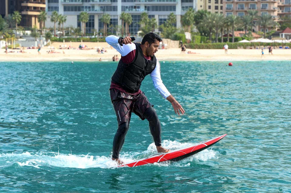 Dubai Efoil or Electric Hydrofoil Surfboard Rental GetYourGuide