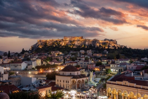 Atenas: tour guiado de cata de vinos y vida nocturnacata de vinos en ingles