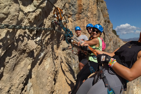 Granada: Via Ferrata Moclín met transfers