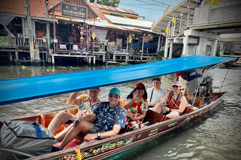 Bangkok: experiencia en el mercado flotante y el mercado del ferrocarrilServicio de recogida del hotel (ida)