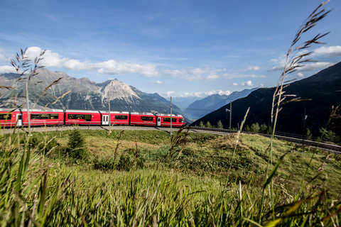 Swiss Alps by Train: Bernina & St. Moritz from Milan Tour with Standard Carriage