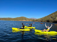 Lac Saguaro, visite guidée en kayak - Hizvo