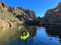 Lac Saguaro, visite guidée en kayak - Hizvo