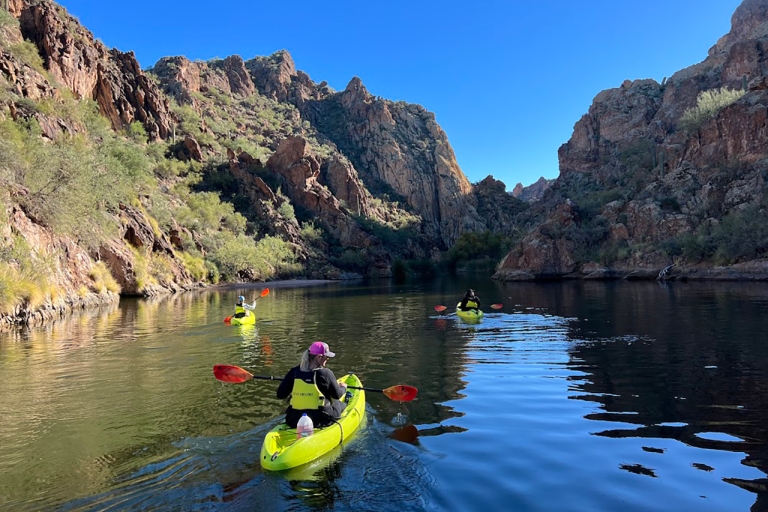 Phoenix Area: Saguaro Lake 3 Hour Guided Kayaking Tour