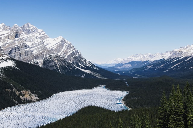 Lake Louise, Peyto Lake and Crowfoot Glacier from Banff