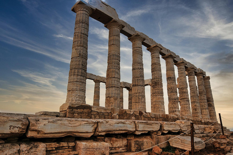 Vanuit Athene: Halve dagtour Tempel van Poseidon en Kaap Sounio